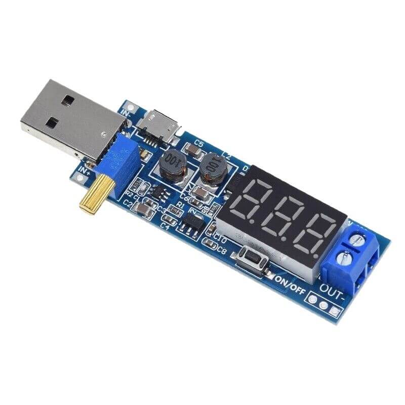 Módulo de Regulador de Voltaje USB DC-DC 5V a 3.3V/12V