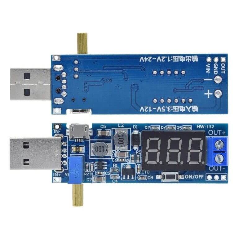 Módulo de Regulador de Voltaje USB DC-DC 5V a 3.3V/12V