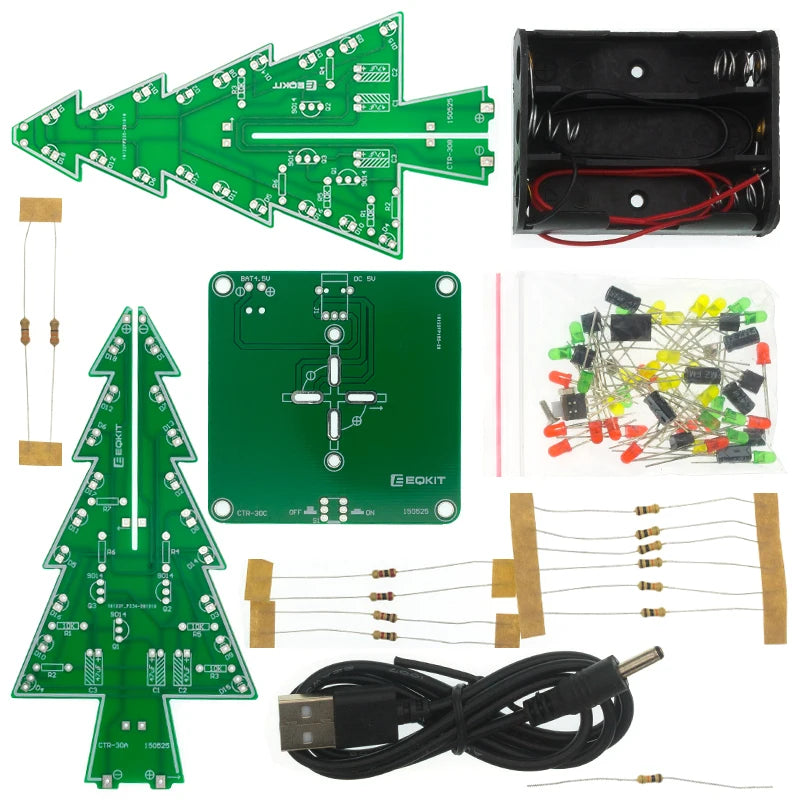Kit de Árbol de Navidad LED DIY