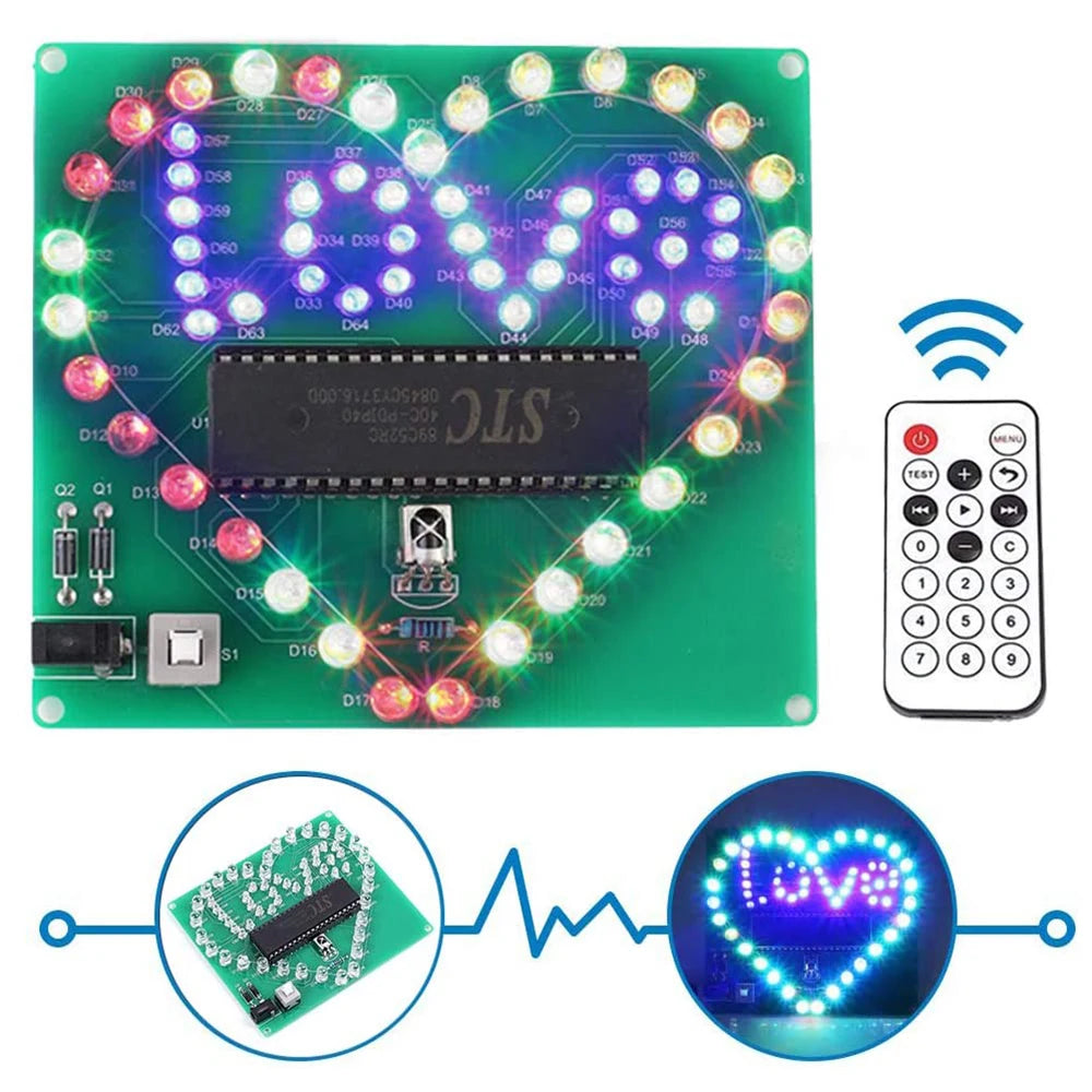 Kit de Corazón "LOVE" LED DIY