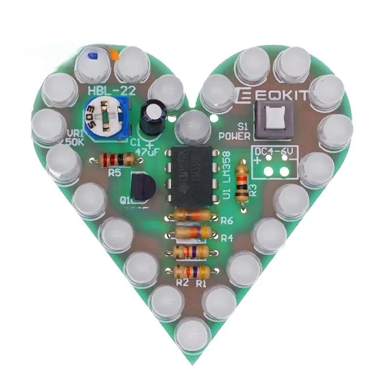 Kit de Corazón LED DIY