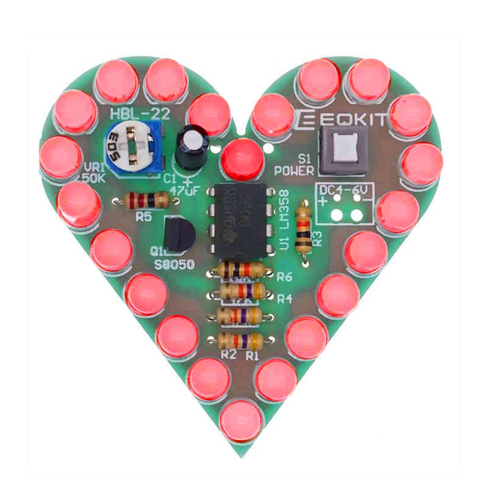 Kit de Corazón LED DIY