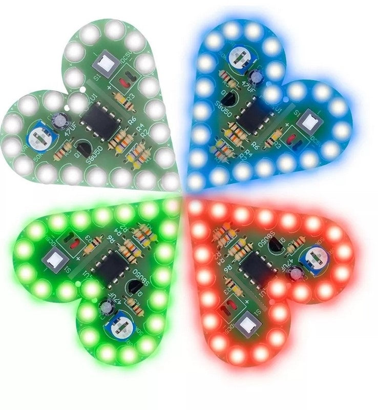 Kit de Corazón LED DIY – La electrónica NO muerde