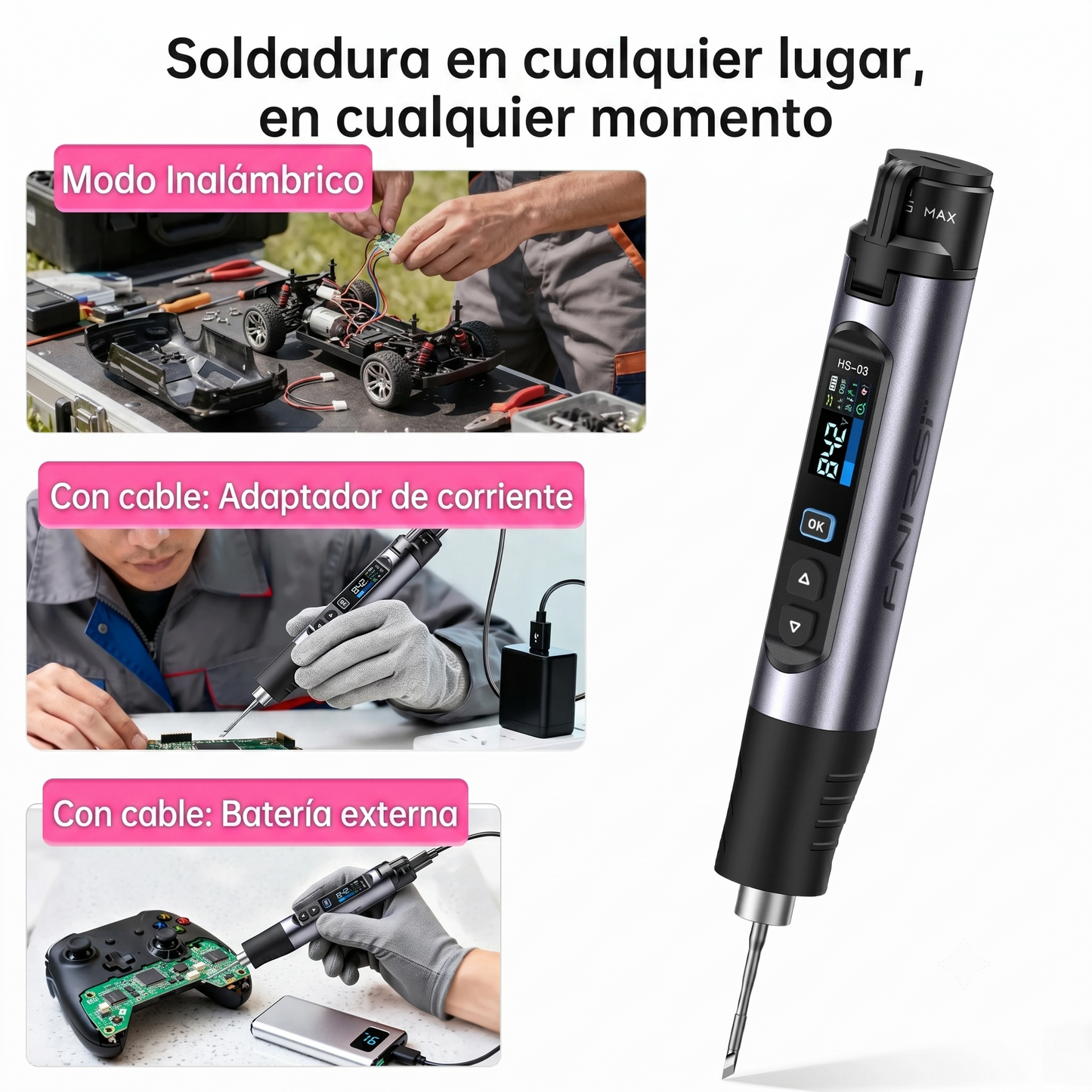 Cautín Inteligente Inalámbrico