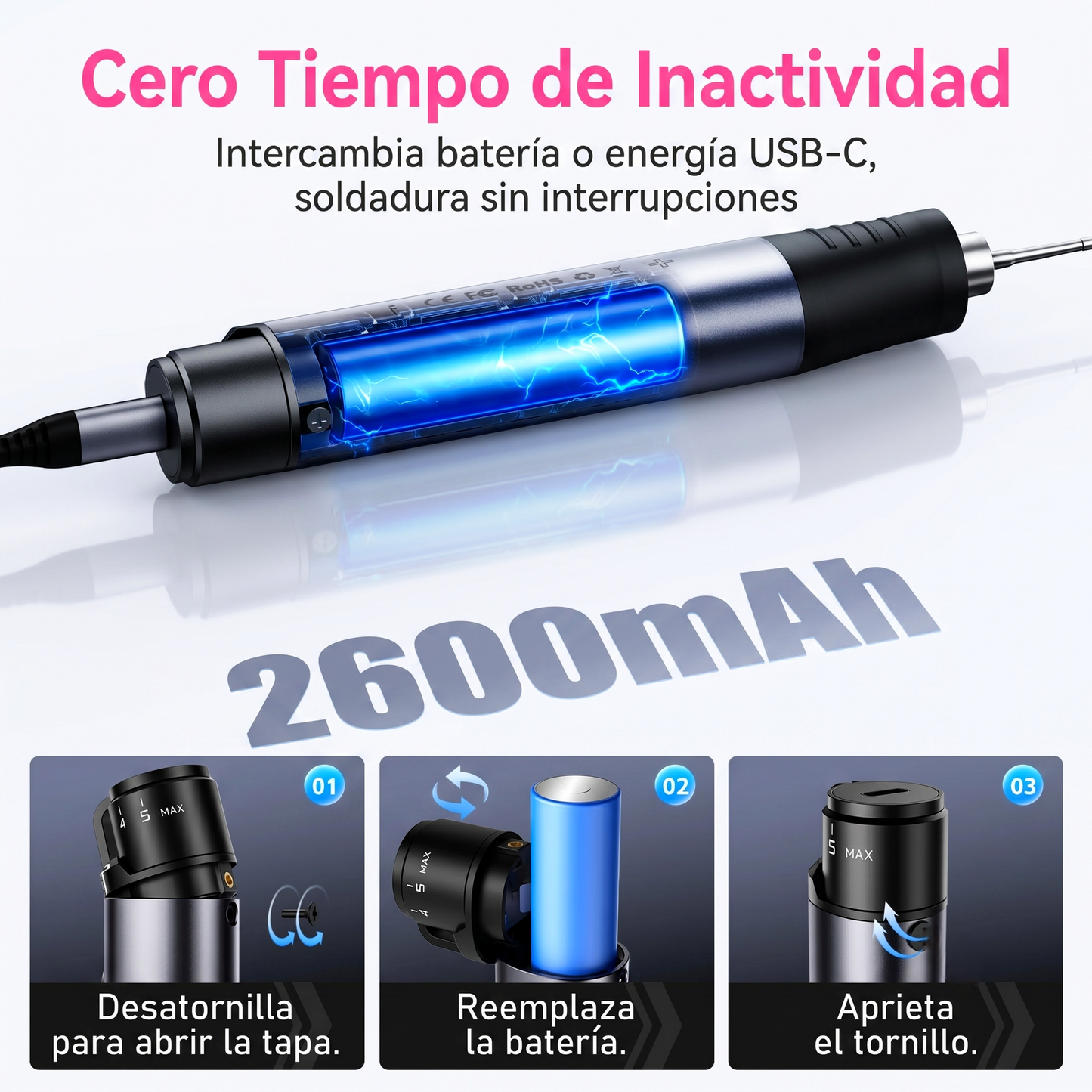 Cautín Inteligente Inalámbrico