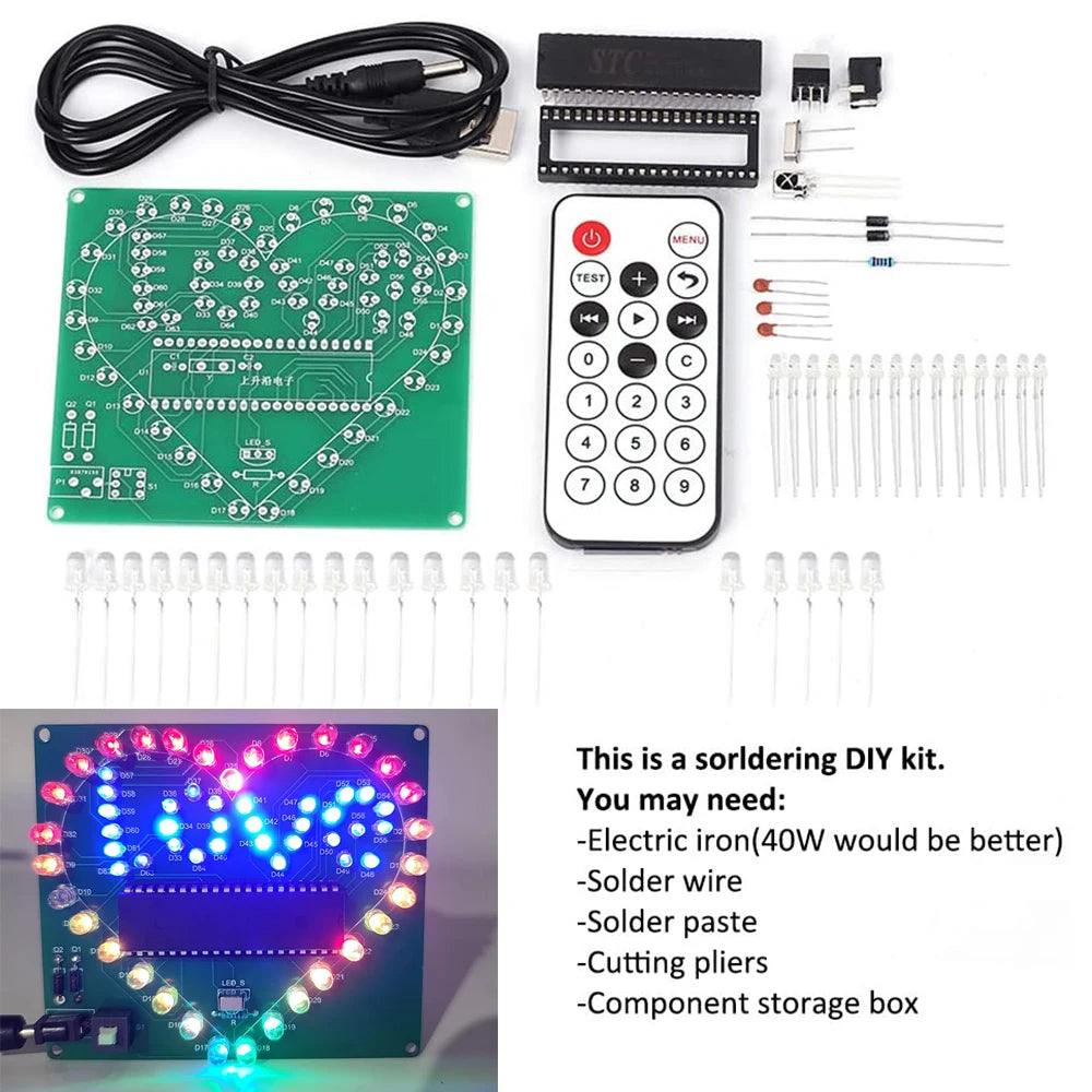 Kit de Corazón "LOVE" LED DIY