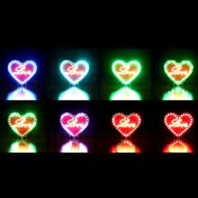 Kit de Soldadura DIY: Corazón Electrónico LED "Love" con Carcasa de Acrílico