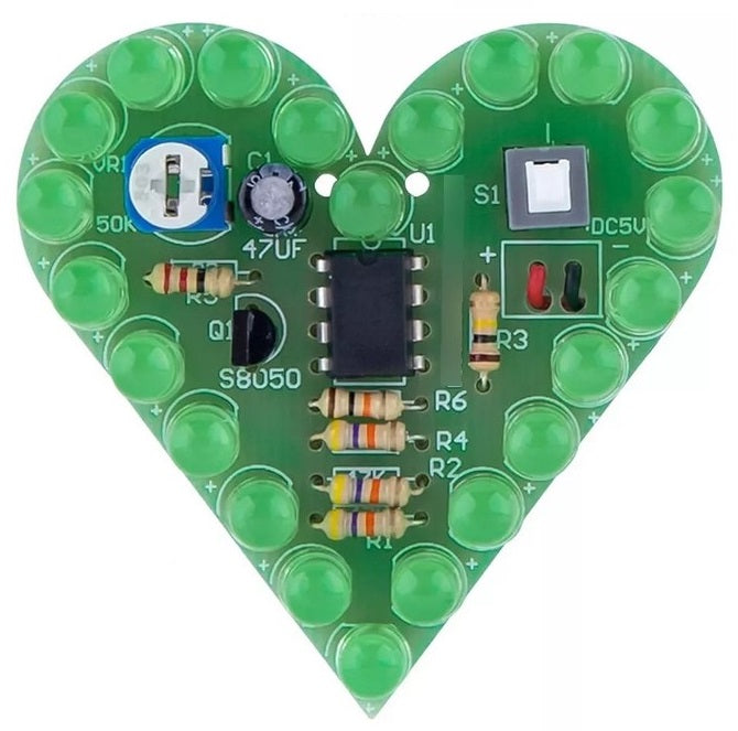 Kit de Corazón LED DIY